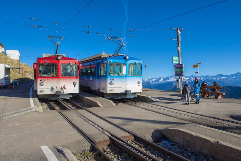 Rigi-Bahnen an der Rigi-Kulm Station - ©©tonefotografia - stock.adobe.com
