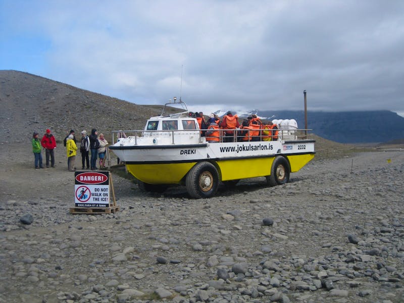 Gletscherlagune Jökulsarlon - Amphibienfahrzeug - ©Annette Zocher