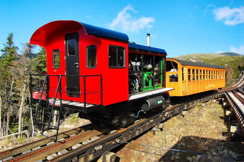 Mount Washington Cog Railroad in den White Mountains  - &copy;©jiawangkun - stock.adobe.com