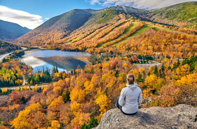 Wanderung im Franconia Notch State Park - Neuengland - &copy;©haveseen - stock.adobe.com