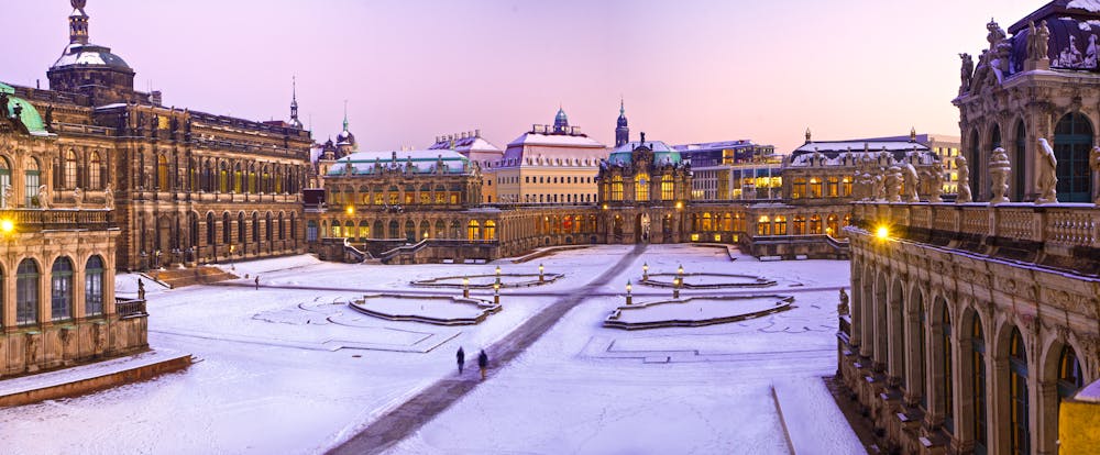 Dresden – Zwinger im Winter, abends, Schnee &ndash; &copy; ©DK_DD - stock.adobe.com