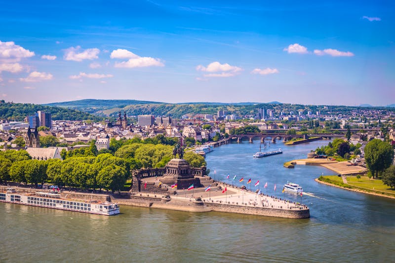 Deutsches Eck in Koblenz an Rhein und Mosel - ©©powell83 - stock.adobe.com