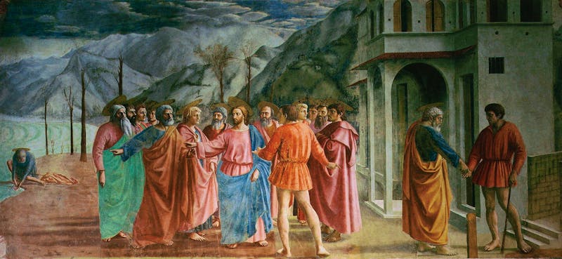 Florenz - Brancacci-Kapelle - Der Zinsgroschen - ©Wikimedia