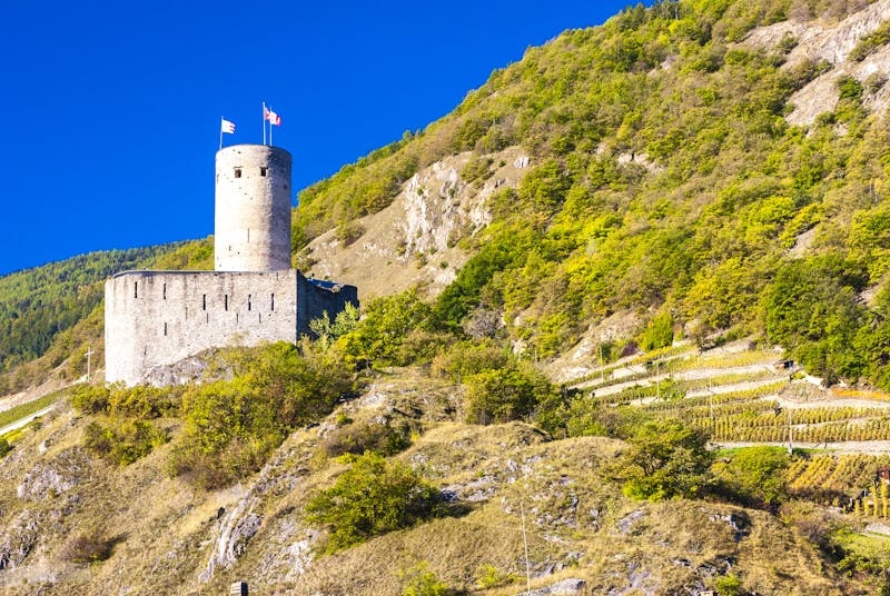 DIe Burg La Batiaz bei Martigny - ©©Richard Semik - stock.adobe.com