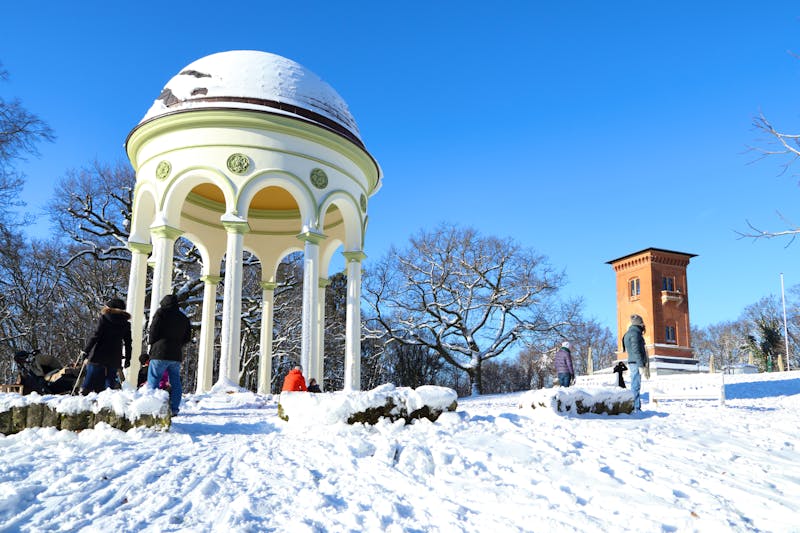Wiesbaden - Monopteros auf dem Neroberg im Winter - ©©Branko Srot - stock.adobe.com