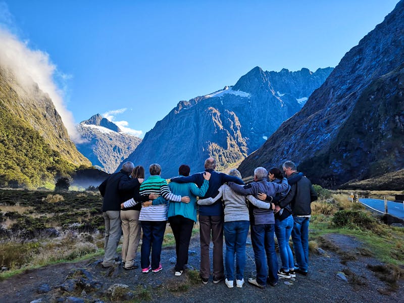 Eberhardt-Reisegruppe am Milford Sound - ©Juliane Voigt