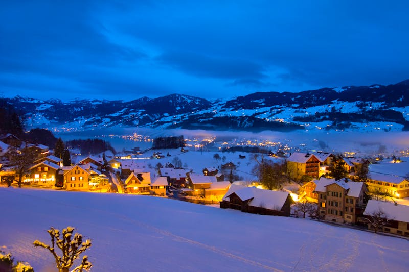 Winterlandschaft am Sarner See in der Zentralschweiz - &copy;©djama - stock.adobe.com