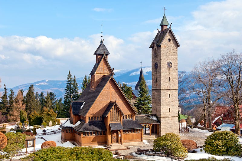 Karpacz im Riesengebirge - Holzkirche Wang - &copy;©borzywoj - stock.adobe.com