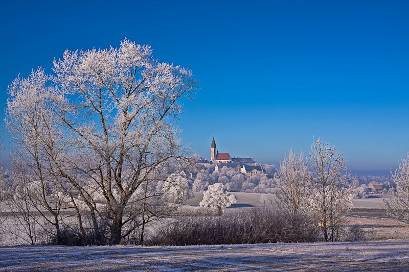 Winterlandschaft am Kloster Andechs im Chiemgau - ©©AGM - stock.adobe.com