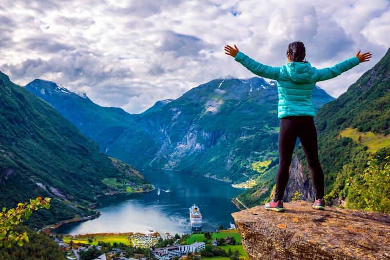 Blick in den Geiranger Fjord  - ©©Andrey Armyagov - stock.adobe.com