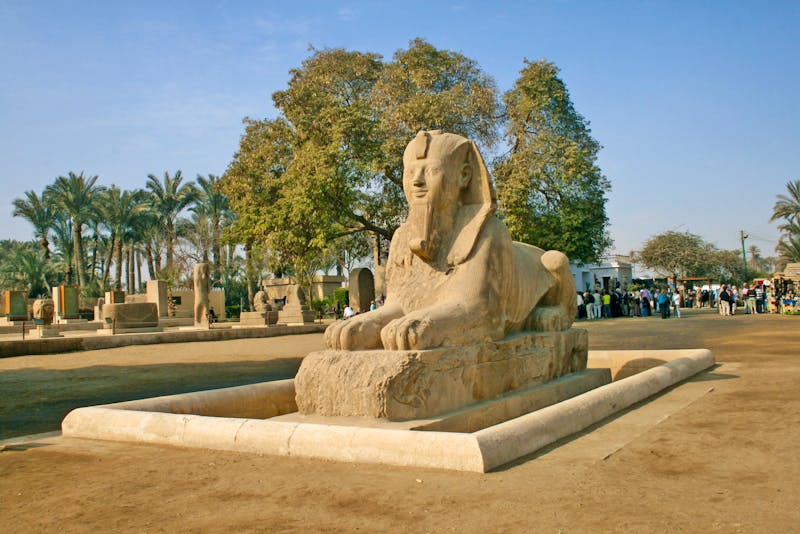 Alabastersphinx in Memphis - Ägypten - ©Eberhardt TRAVEL - Kristin Weigel