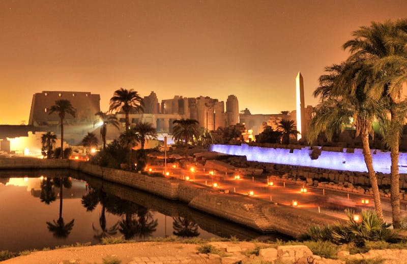 Karnak-Tempel in Luxor am Abend - ©©asaflow - stock.adobe.com