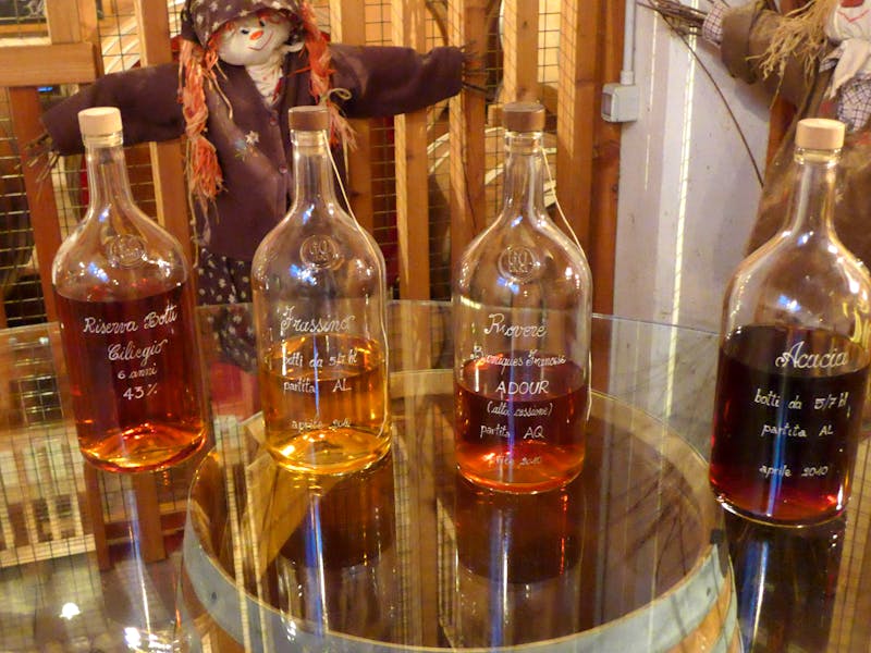 Grappa - unterschiedliche Sorten - ©Philipp Schmitz