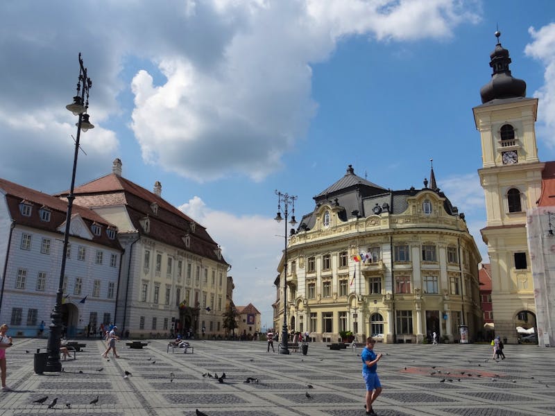 Hermannstadt (Sibu) - großer Ring, Rathaus - ©Hans-Joachim Trutz