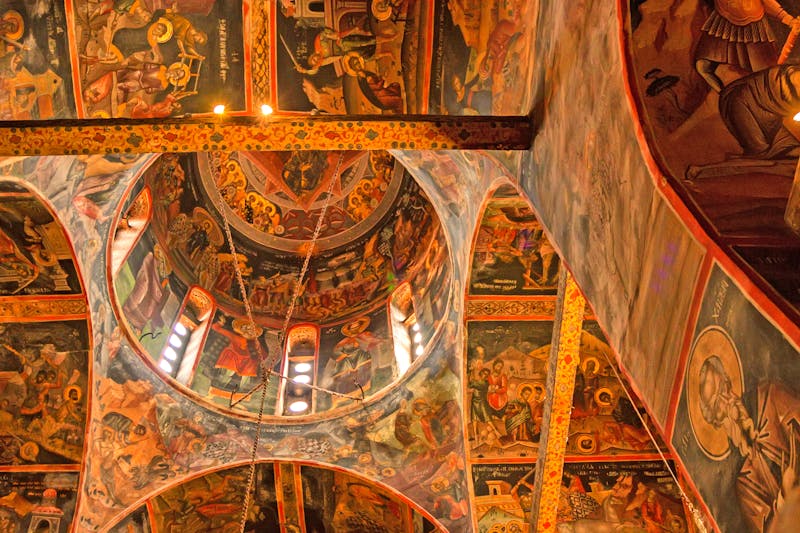 Deckengemälde in einem Meteora-Kloster  - ©©Yakov - stock.adobe.com