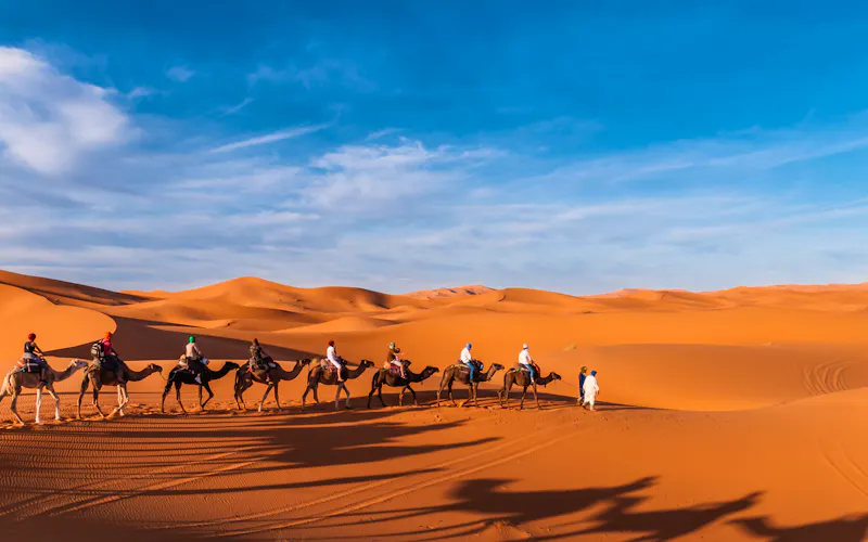 Karawane in den Dünen der Sahara bei Merzouga - Marokko - &copy;©majonit - stock.adobe.com