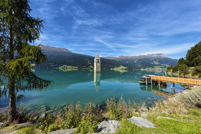Reschensee im Sommer - ©IDM Südtirol/Frieder Blickle