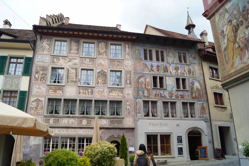 Stein am Rhein - Renaissance-Häuser in der Altstadt mit farbenfrohen Fresken  - &copy;Andreas Böcker - Eberhardt TRAVEL