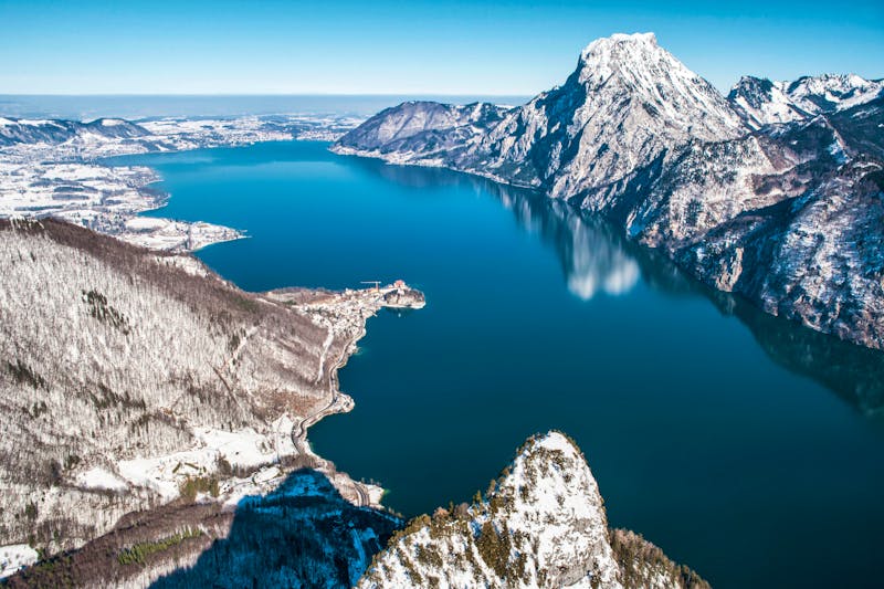 Erster Schnee am Traunsee im Salzkammergut - ©©Josef - stock.adobe.com