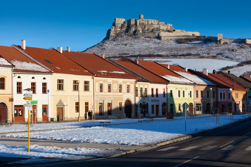 Spiske Podhradie - Zipser Burg im Winter - ©©oscity - stock.adobe.com