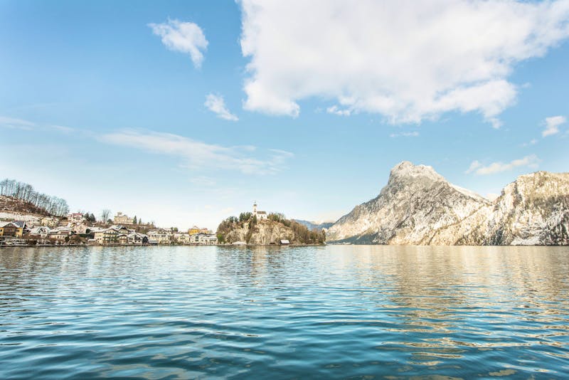 Traunsee - Halbinsel Traunkirchen im Winter - ©Christof Wagner - Traunseehotels