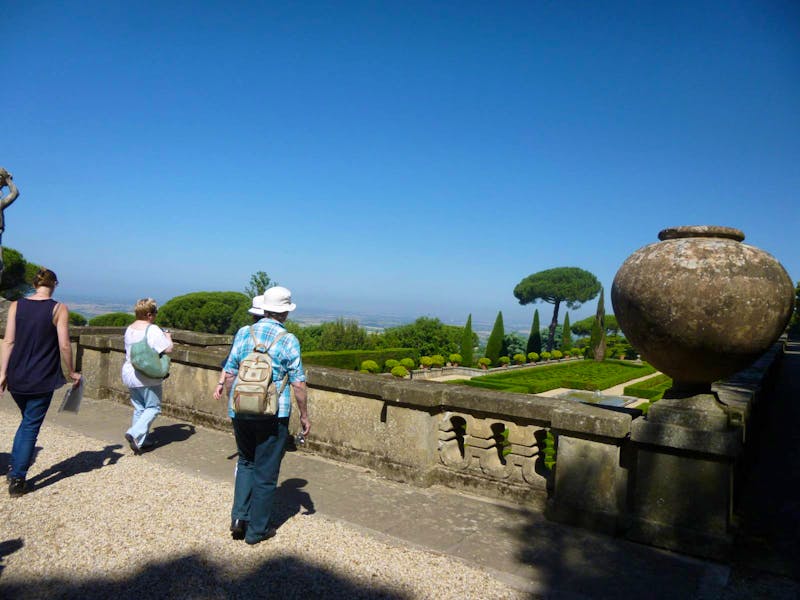 Castel Gandolfo - Mittelterrasse im Papstgarten - ©Dr. Grit Wendelberger
