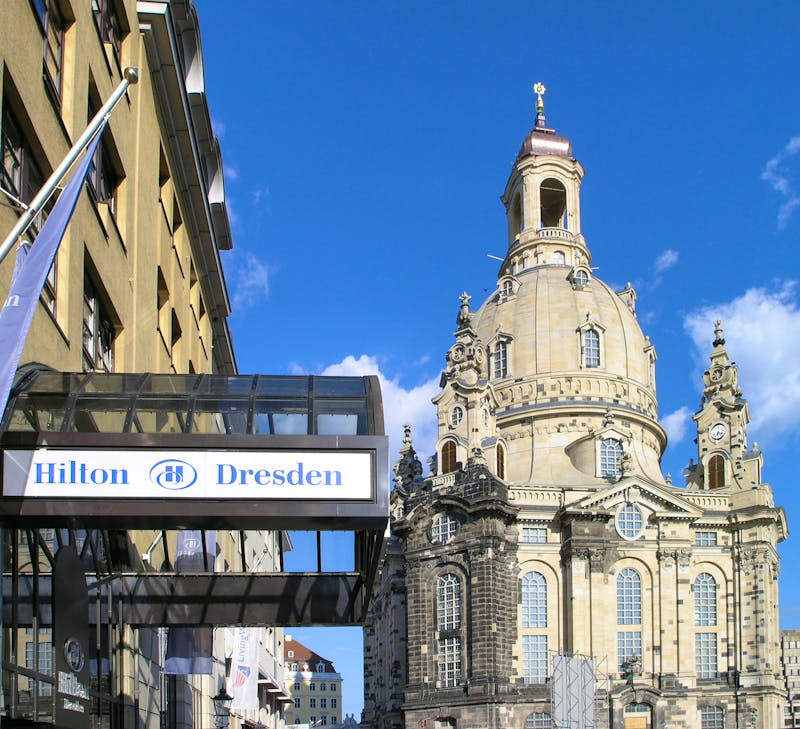 Hilton Dresden - Blick auf Frauenkirche - ©Hilton Dresden. Alle Rechte vorbehalten lt. §2UrhG.