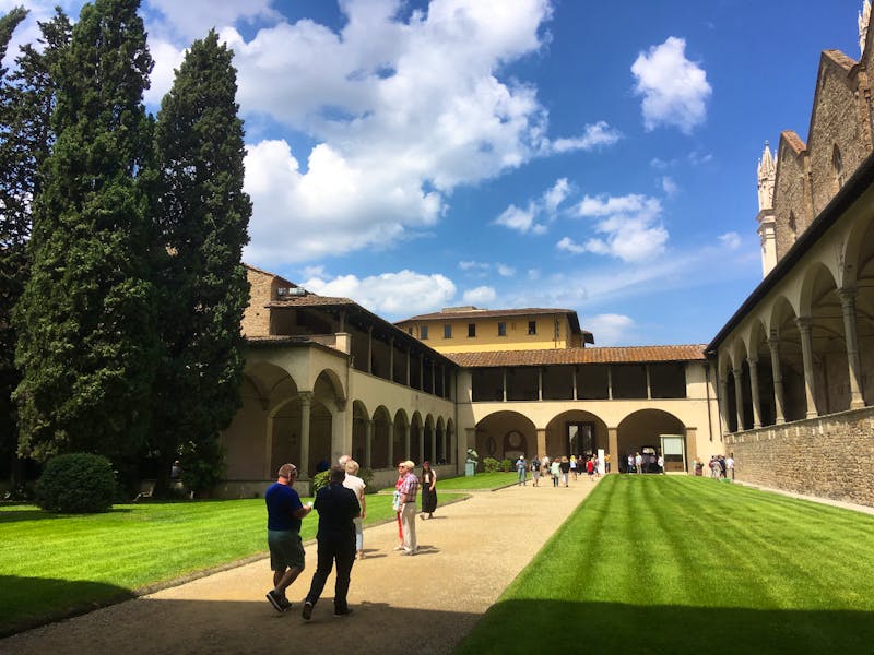 Florenz - Innenhof der Basilica di Santa Croce di Firenze - ©Dr. Andreas Wolfsteller