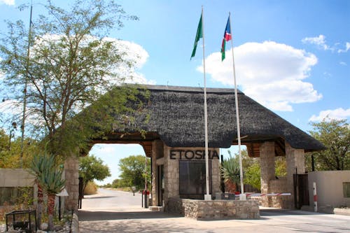 Einfahrt in den Etosha-Nationalpark in Namibia &ndash; &copy; Annett Müller - Eberhardt TRAVEL