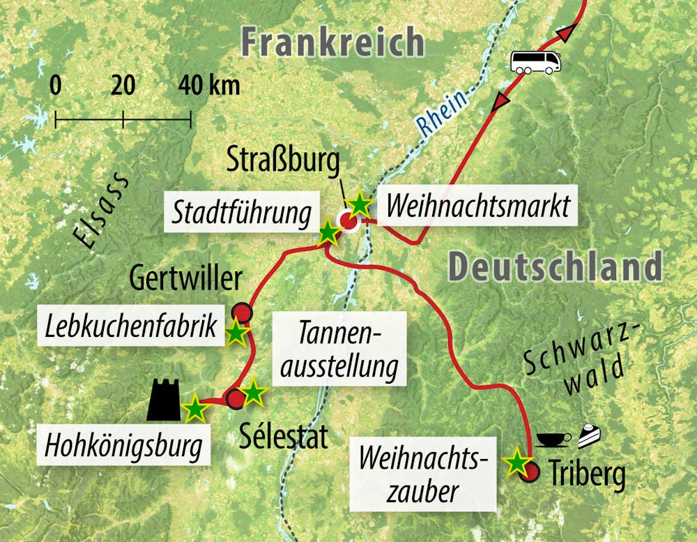 Ihre Reiseroute – © Eberhardt TRAVEL