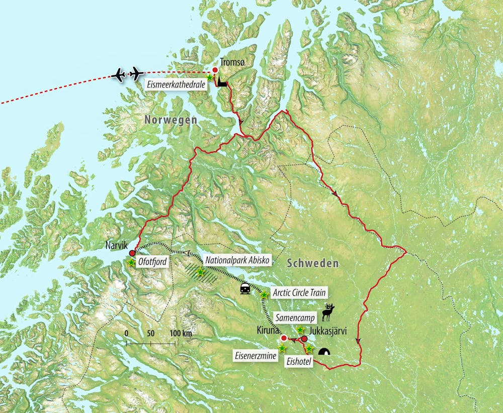 Ihre Reiseroute – © Eberhardt TRAVEL