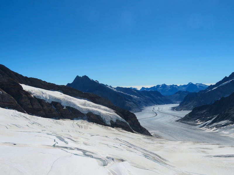 Ausfug zum Jungfraujoch - Blick zum Aletsch-Gletscher - ©Annette Weise