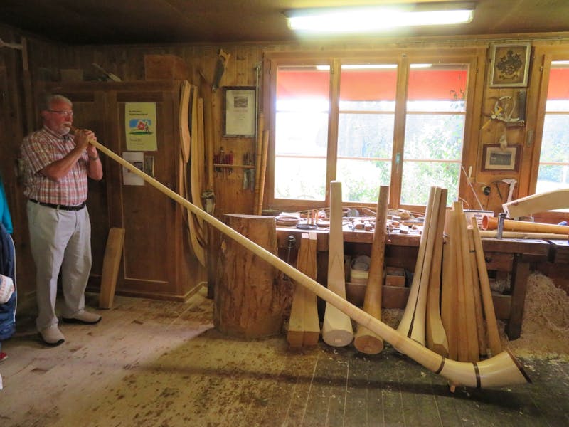 Besuch beim Alphornbauer - ©Annette Weise