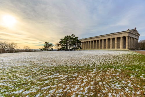 Walhalla bei Regensburg in Winterstimmung &ndash; &copy; Ralf - Adobe Stock