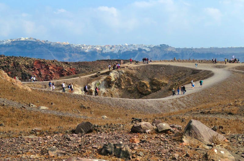 Vulkaninsel Nea Kameni bei Santorin - ©Eberhardt TRAVEL - Petra Sauer