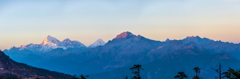 Chele La pass in Bhutan, Berg Jumolhari - ©Jan - stock.adobe.com