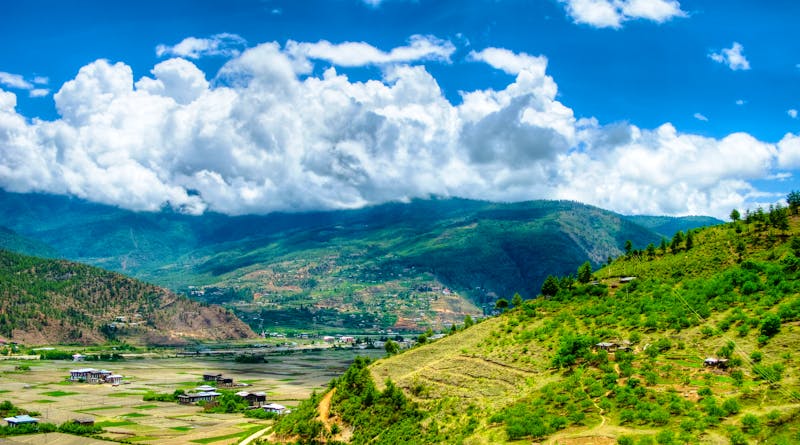 Paro valley in Bhutan - ©homocosmicos - stock.adobe.com