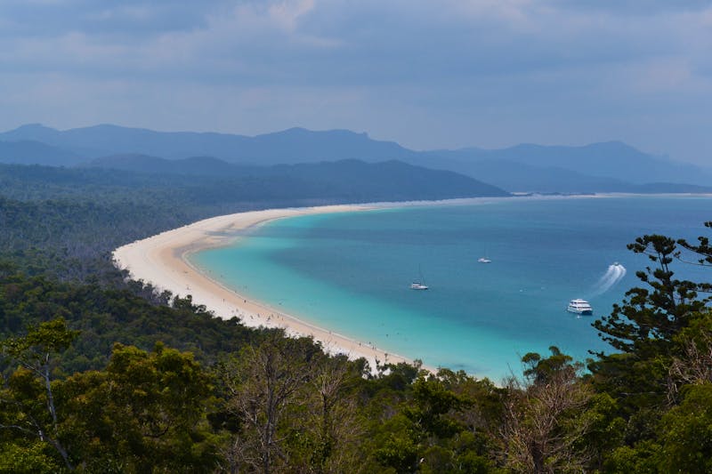 Tagesausflug mit dem Katamaran zu den Whitsunday Islands - Whitehaven Beach - ©Andreas Wolfsteller