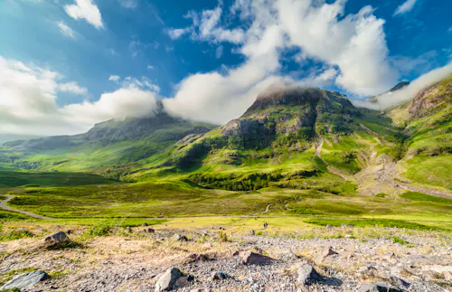 Tal von Glen Coe in den schottischen Highlands &ndash; &copy; ©EddieCloud - stock.adobe.com