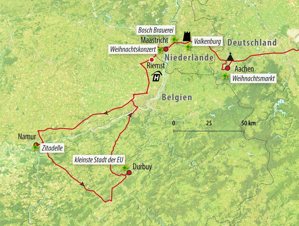 Ihre Reiseroute – © Eberhardt TRAVEL