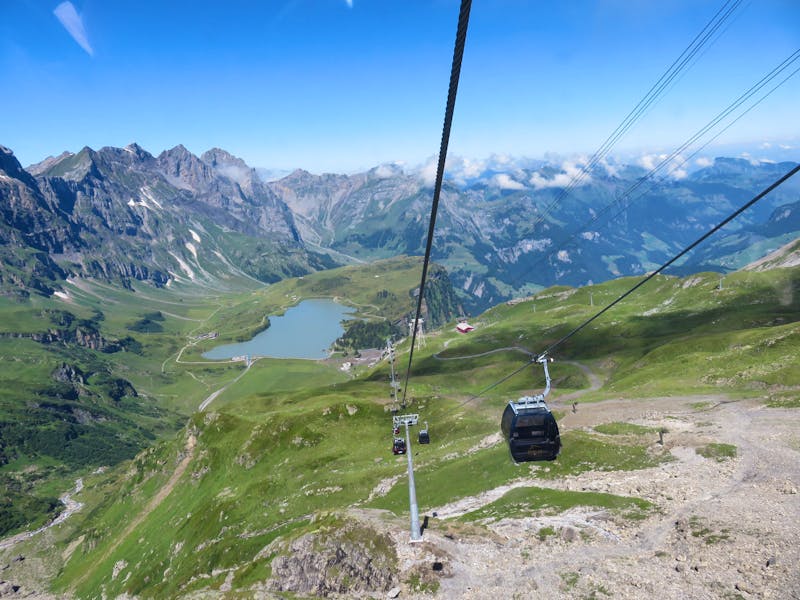 Engelberg - Fahrt auf den Titlis - Blick zum Trübsee - ©Annette Weise