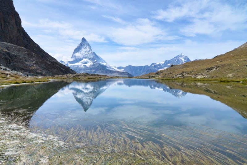 Matterhornspiegelung im Riffelsee  - ©Annette Weise Foto Frau Woerpel