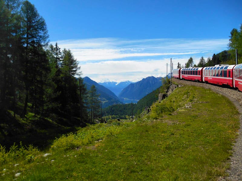 Fahrt mit dem Bernina-Express - ©Katrin Deutschbein