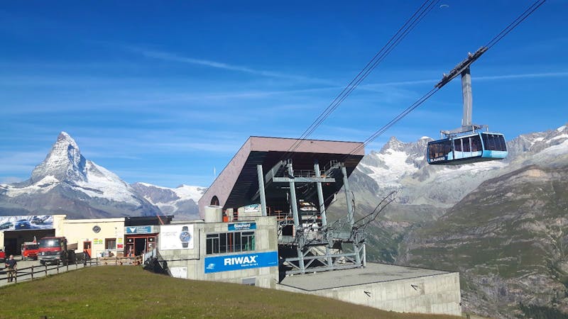 Zermatt (Rothorn - Blick auf das Matterhorn von der Station 