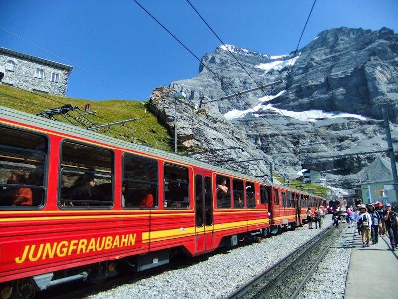 Mit der Jungfraubahn geht es wieder hinunter - ©Martina Pötschke