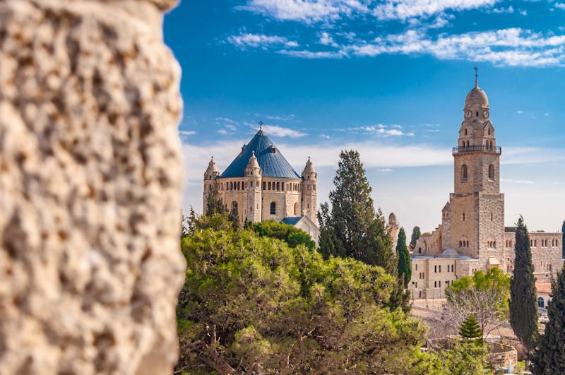 Blick zur Dormitio-Kirche auf dem Berg Zion - ©Christian - stock.adobe.com