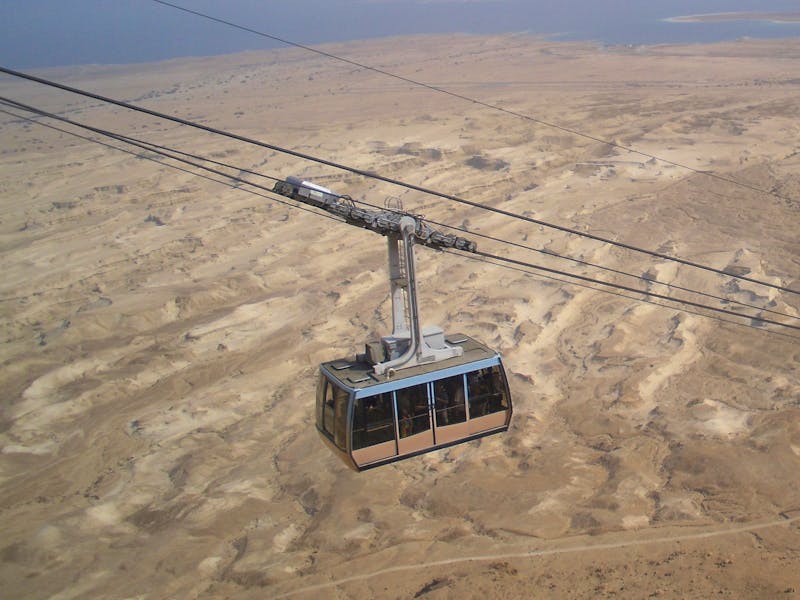 Seilbahn zur Festung Masada - ©Katrin Deutschbein