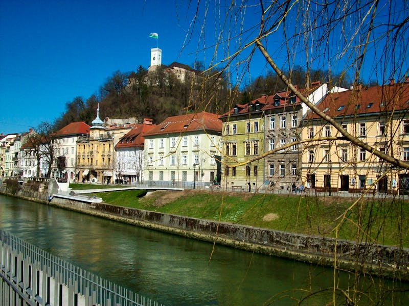 Ljubljana - Fluss Ljubljanica und Burg - ©Steffen Mucke