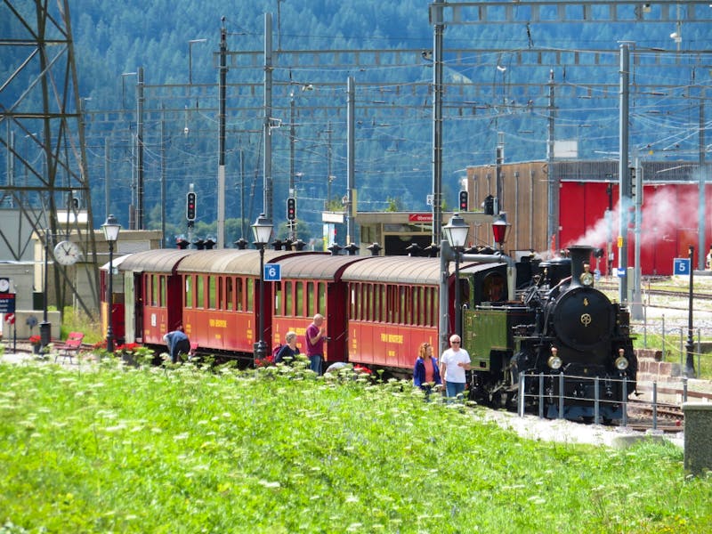 Furka-Dampfbahn in Oberwald - ©Annette Weise