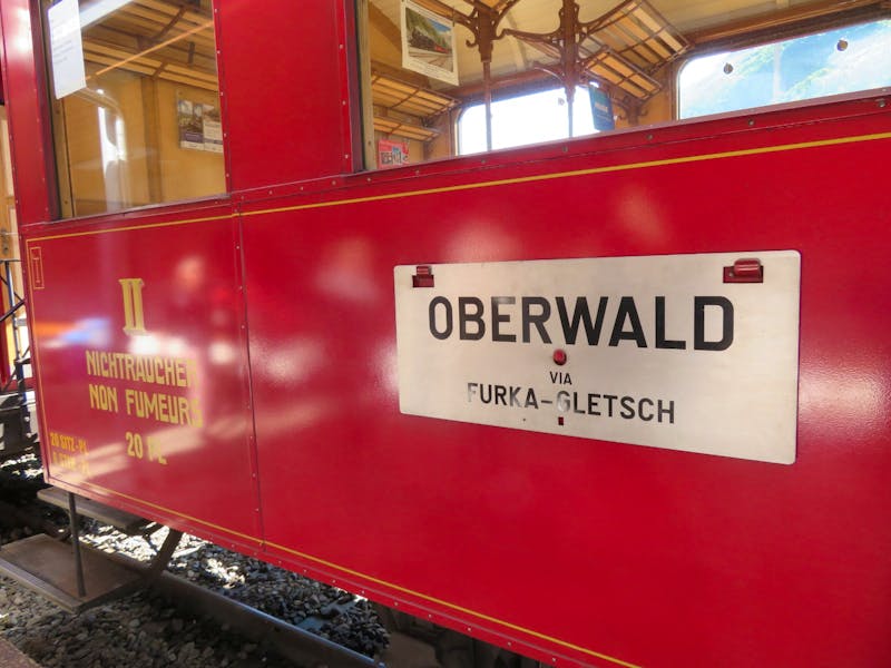Fahrt mit der Furka-Dampfbahn - ©Annette Weise